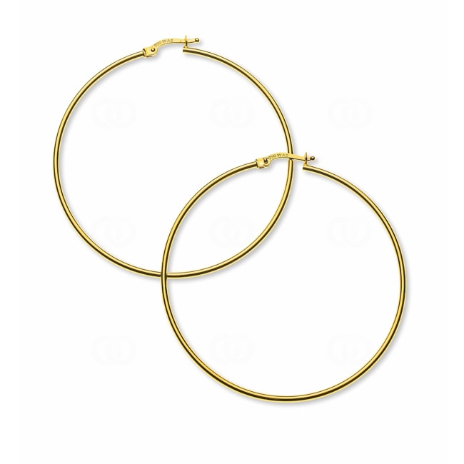 Hoop Earrings 750/18 K Yellow Gold Ø 50mm - OGO1091