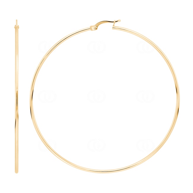 Hoop Earrings 750/18 K Yellow Gold Ø 60mm - OGO1090