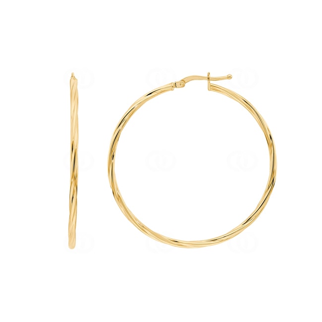 Kreolen 750/18 K Gelbgold verdreht 2mm Ø 35mm - 2669.8