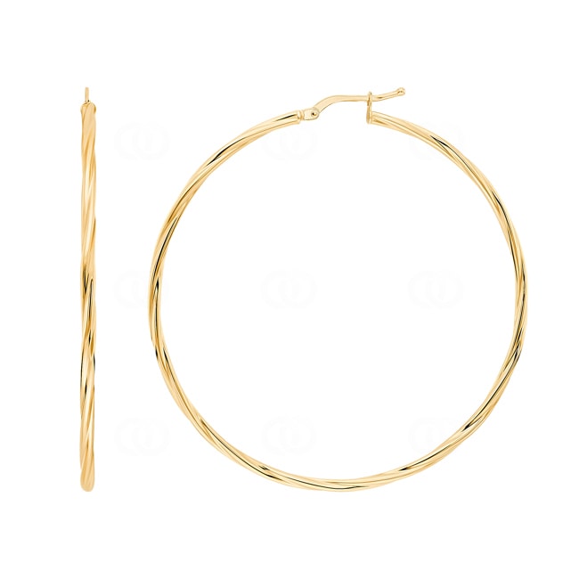 Kreolen 750/18 K Gelbgold verdreht 2mm Ø 50mm - 2669.11