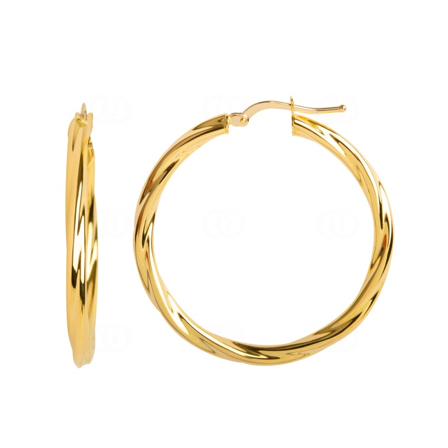 Kreolen 750/18 K Gelbgold verdreht 3mm Ø 30mm - 2521