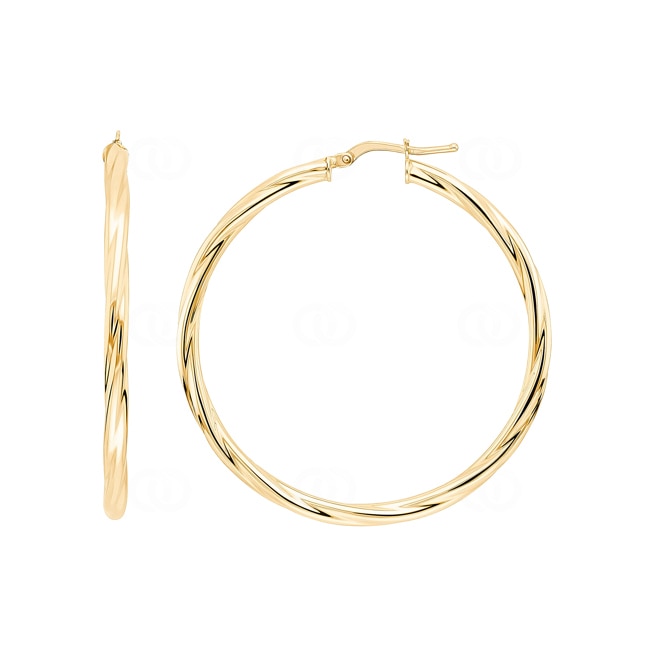 Kreolen 750/18 K Gelbgold verdreht 3mm Ø 40mm - 2680.9