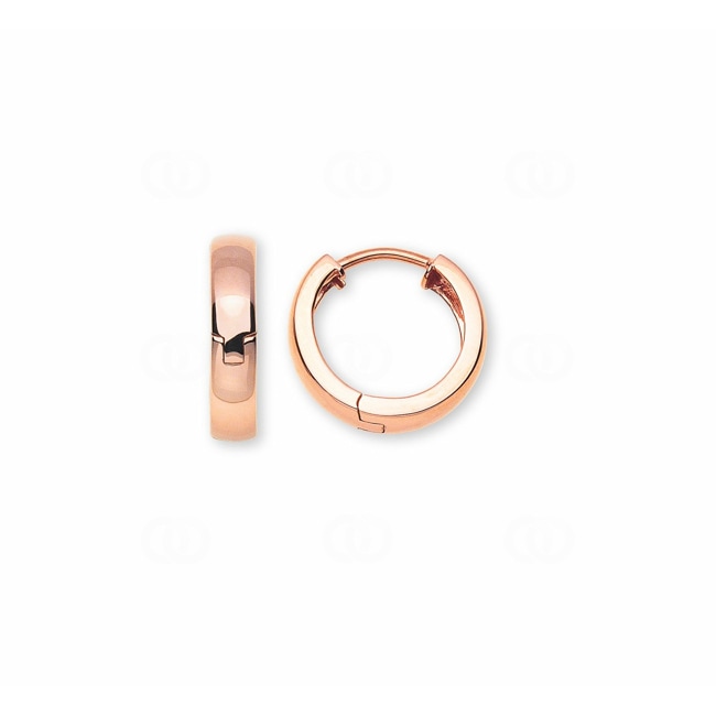 Hoop Earrings 750/18 K Red Gold Ø 15mm - OGO3045