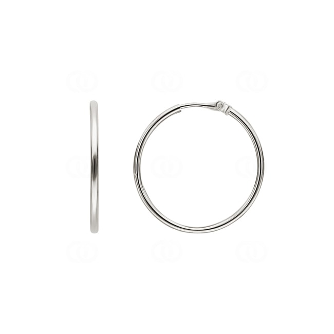 Kreolen 750/18 K Weissgold 1.2mm Ø 20mm - 3080G