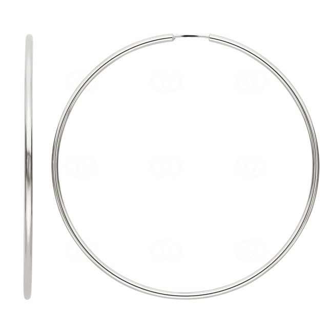 Kreolen 750/18 K Weissgold 2mm Ø 65mm - 3146G