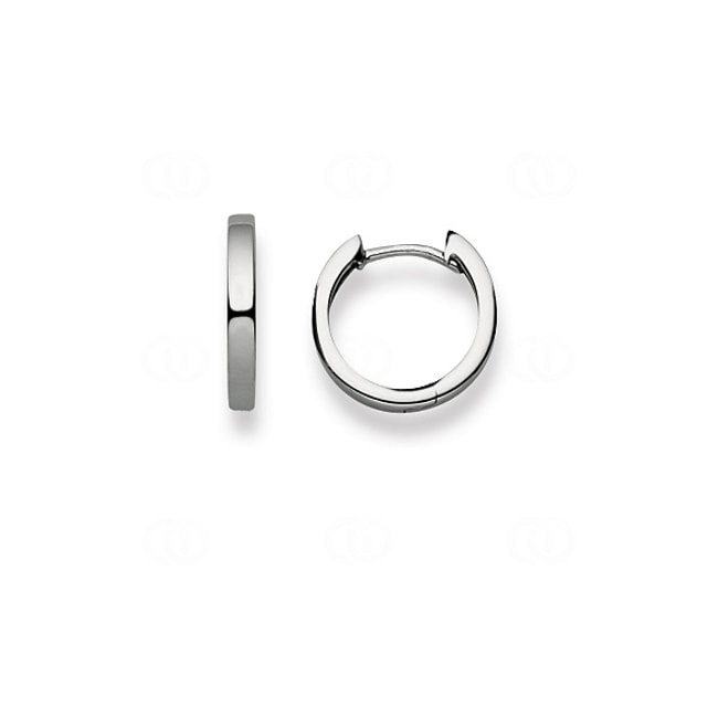 Créoles or gris 750/18 ct Ø 13mm - 1264.03752/1300