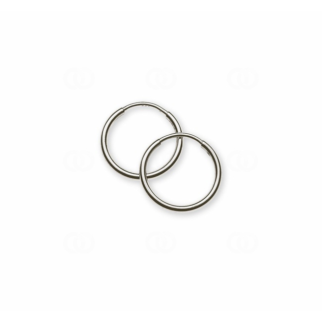 Créoles or gris 750/18 ct Ø 13mm - OGO2047