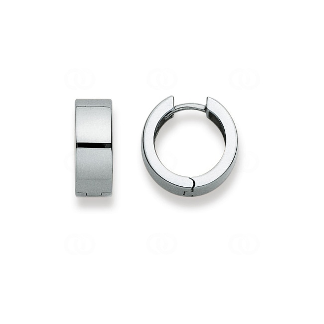Créoles or gris 750/18 ct Ø 15mm - 1264.04138/1500