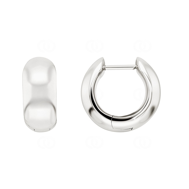 Créoles or gris 750/18 ct Ø 17mm - OGO2048