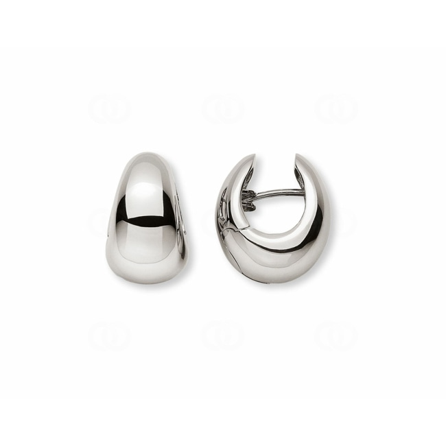 Créoles or gris 750/18 ct Ø 17mm - OGO2070