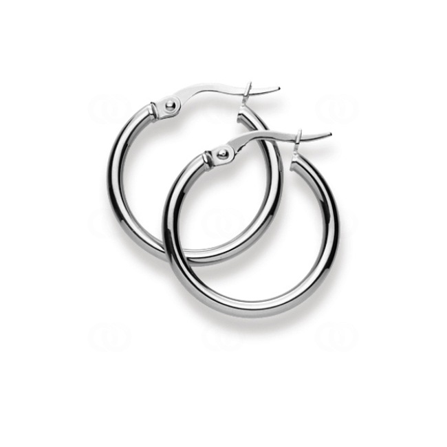 Créoles or gris 750/18 ct Ø 19mm - 1264.04528/1900