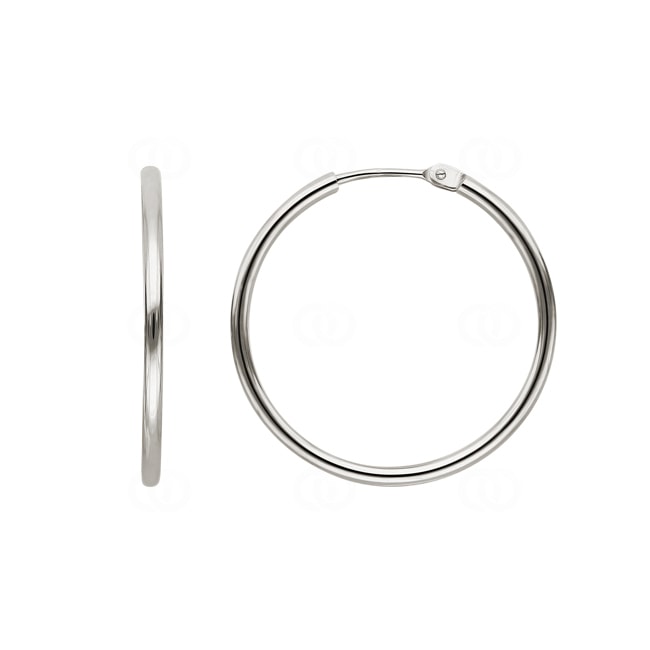 Créoles or gris 750/18 ct Ø 24mm - 3110G