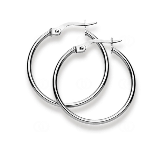 Kreolen 750/18 K Weissgold Ø 24mm - 1264.04526/2400