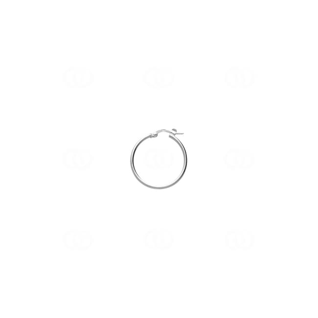 Créoles Argent 925 massif rhodié 1.6mm Ø 20mm - 305277