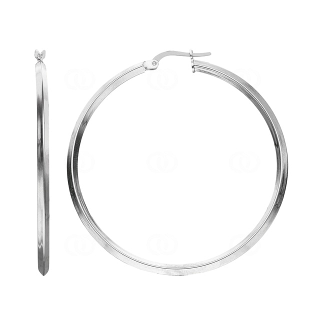 Kreolen 925 Silber rhodiniert 2.5mm Ø 58mm - OR925016