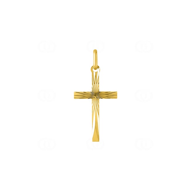 Pendentif croix or jaune 375/9 ct 14 x 29mm - 660070