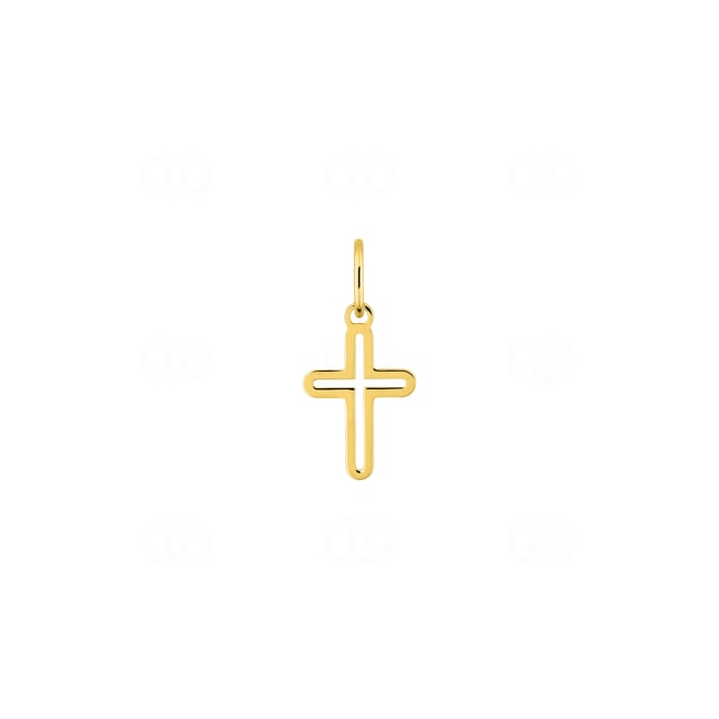 Cross Pendant 375/9 K Yellow Gold 7 x 16mm - 397309.00