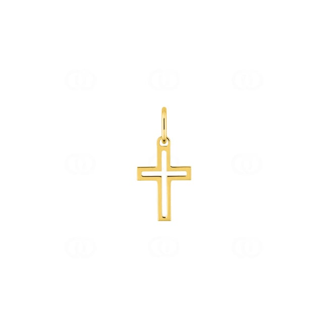 Cross Pendant 375/9 K Yellow Gold 8 x 16mm - 397311.00