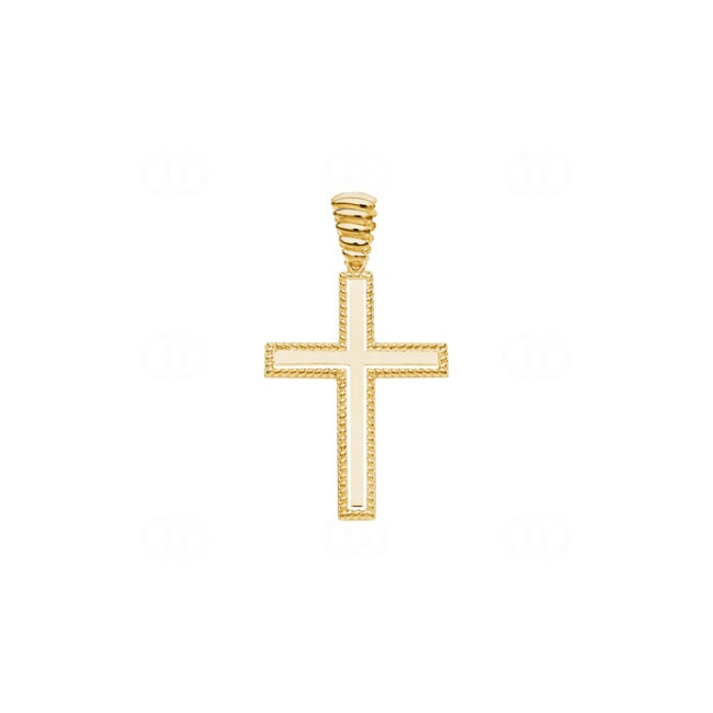 Pendentif croix or jaune 750/18 ct 31 x 21mm - A15GG