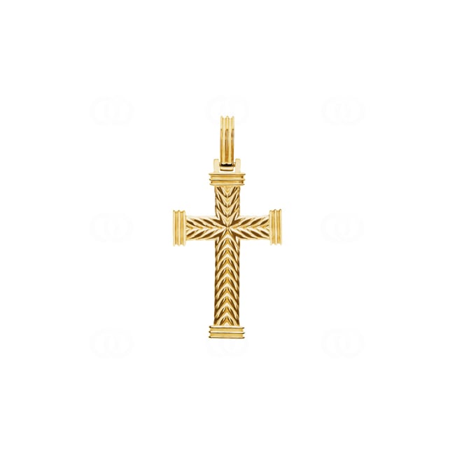 Cross Pendant 750/18 K Yellow Gold 39 x 19mm - A16GG