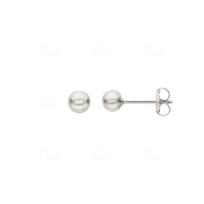 Kugelohrstecker 750/18 K Weissgold Ø 4mm - 802041.6WG