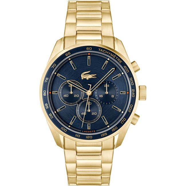 2011381 | Lacoste Boston Chronograph Gold / Blue