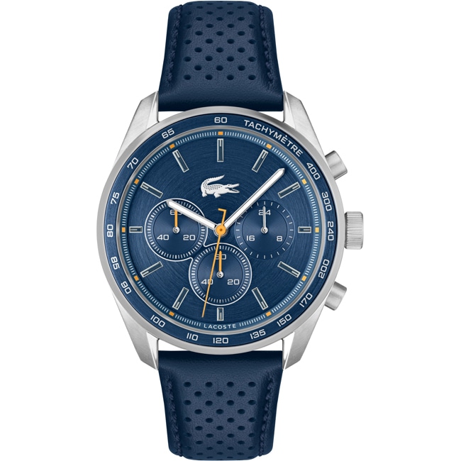 Lacoste Boston Chronograph Leder Blau - 2011344