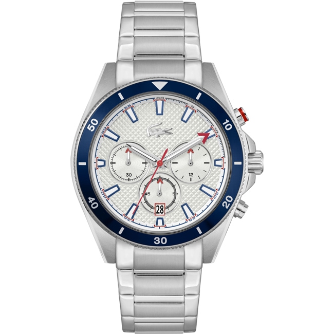 Lacoste Mainsail Chronograph Silbrig / Blau - 2011360