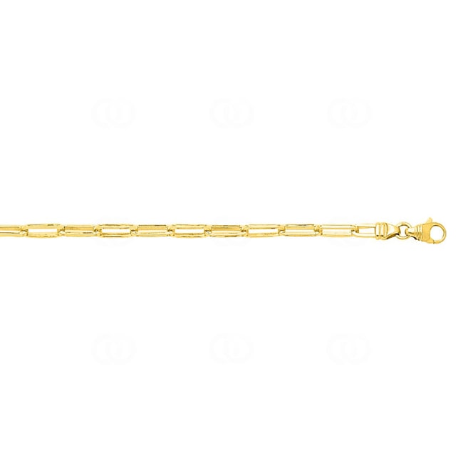 Collier Bâton forçat long or jaune 750/18 ct 3.8mm - 517