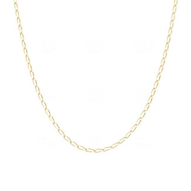 Collier gourmette long or jaune 750/18 ct 2.5mm - 506.25
