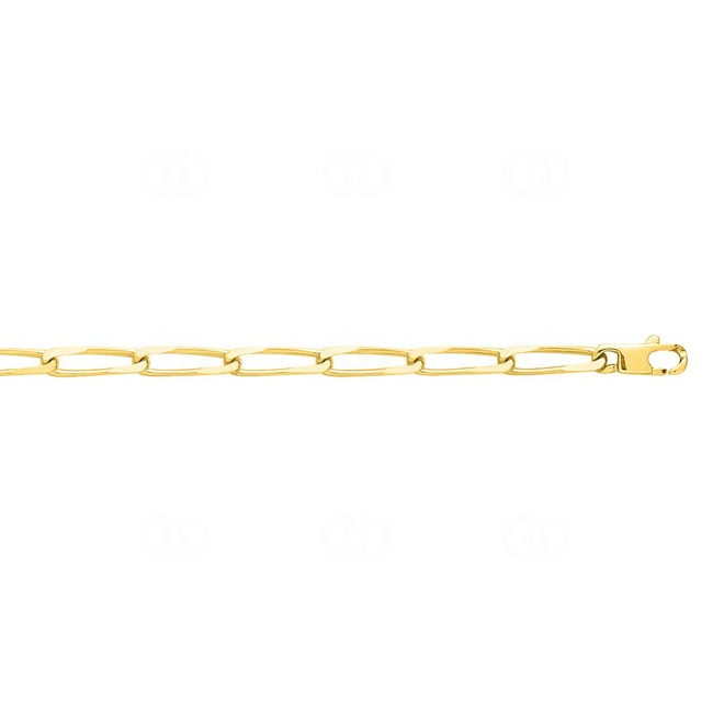 Collier gourmette long or jaune 750/18 ct 4mm - 506.4