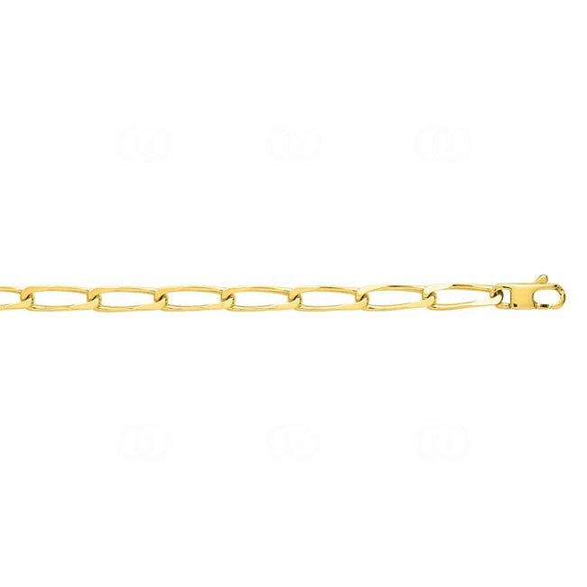 Collier gourmette long or jaune 750/18 ct 5mm - 506.5