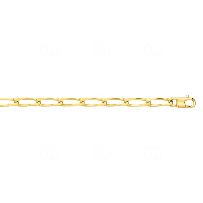Collier gourmette long or jaune 750/18 ct 6mm - 506.6