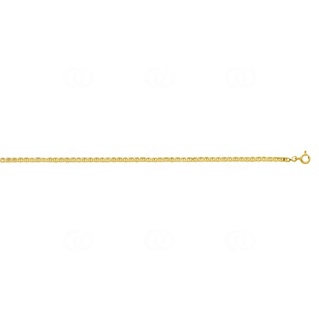 Chaîne pour cheville gourmette marine or jaune 750/18 ct 2.2mm - 534.2CH-25