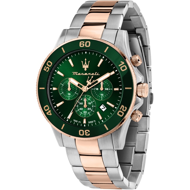 Maserati Competizione Chronograph Two-tone / Green - R8873600004