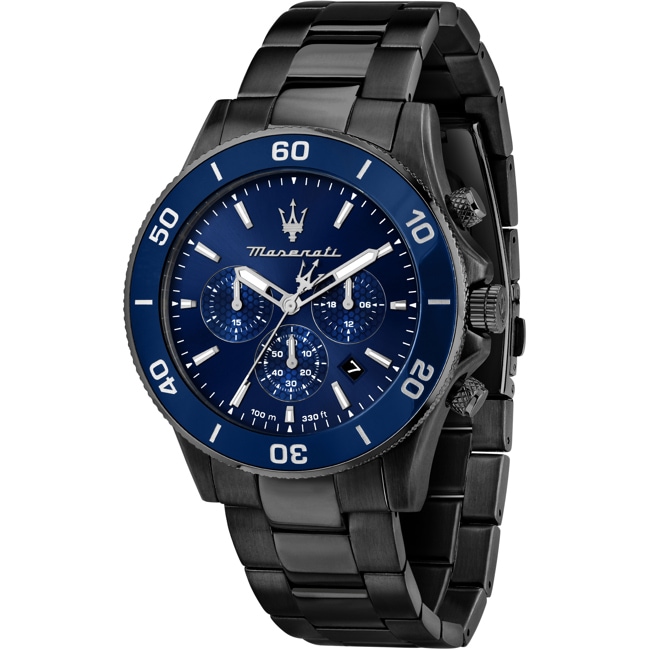 Maserati Competizione Chronograph Schwarz / Blau - R8873600005