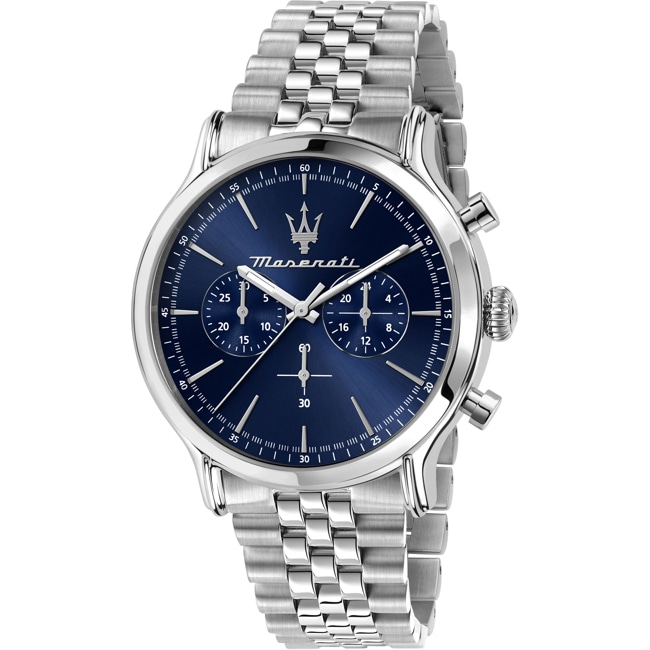 Maserati Epoca Chronograph Edelstahl Silbrig / Blau - R8873618024
