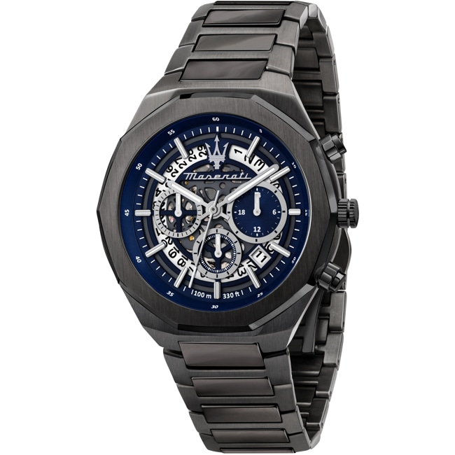 Maserati Stile Chronograph Gunmetal / Blue - R8873642012