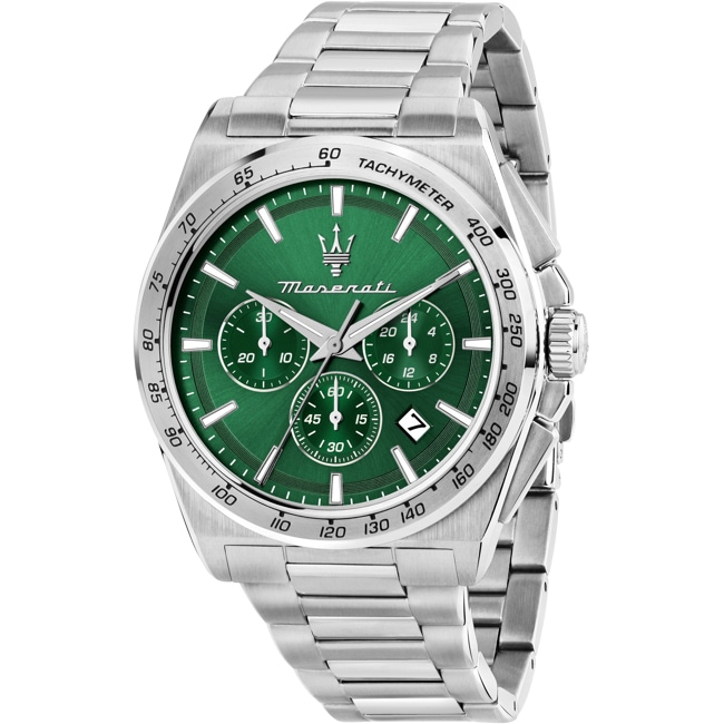 Maserati Velocita Chronograph Argenté / Vert - R8873652013