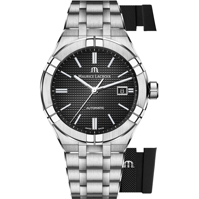 Maurice Lacroix Aikon Automatik 42mm Set - AI6008-SS00F-330-A