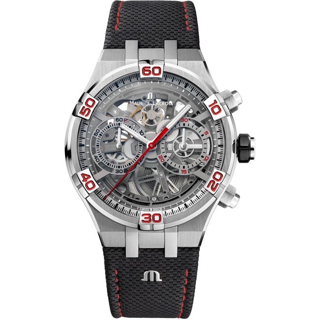 Maurice Lacroix Aikon Chronographe Skeleton Édition Spéciale Mahindra Racing - AI6098-SS001-091-2