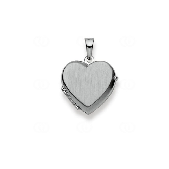Medaillon zum Öffnen 750/18 K Weissgold Herz - 1289.02314/0001