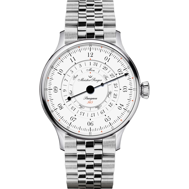 MeisterSinger Pangaea Day Date 365 - Weiss - PDD365901-MGB20