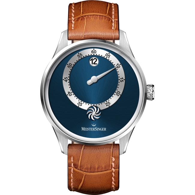 MeisterSinger Panthero Jumping Hour Sonnenschliff Blau - PTJH917