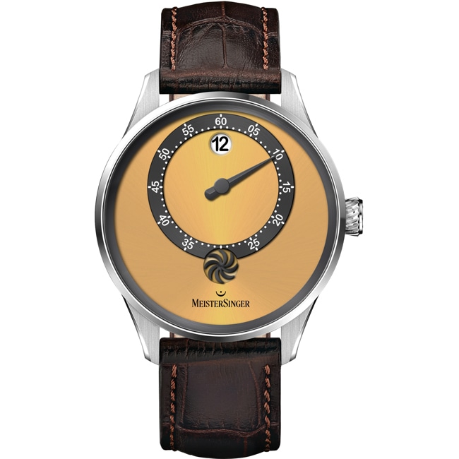 MeisterSinger Panthero Jumping Hour Sonnenschliff Goldgelb - PTJH935