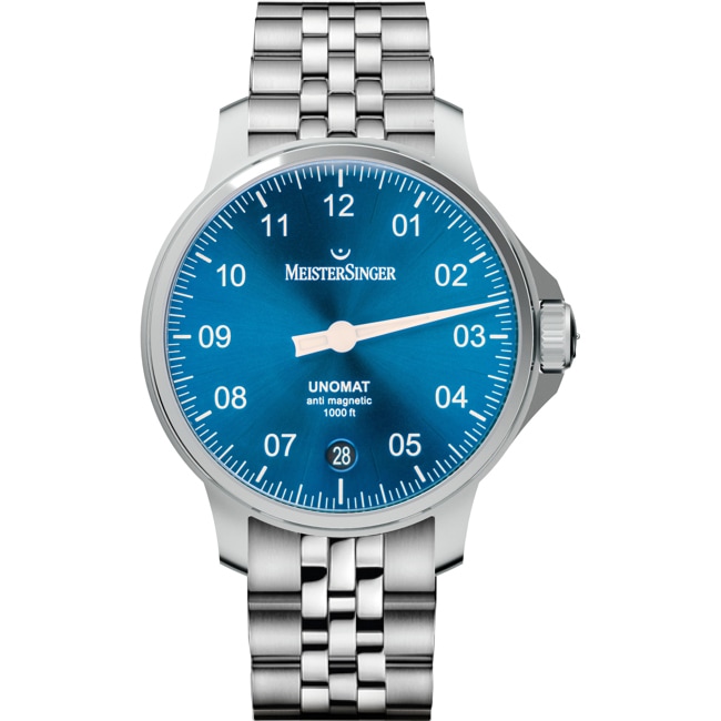 MeisterSinger Unomat Sonnenschliff Mittelblau - UN918