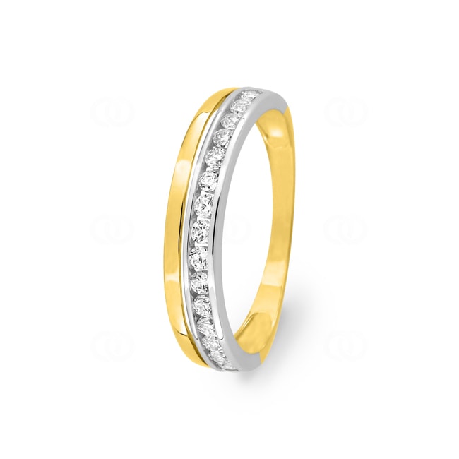 Eternity Ring 375/9 K Yellow and White Gold with Cubic Zirconia - 09SG08BZ