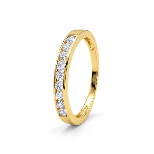 Mémoire Ring 375/9 K Gelbgold mit Lab Grown Diamanten 0.30 ct - 9KLGD184Y