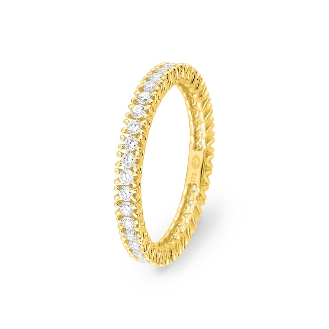 Eternity Ring 375/9 K Yellow Gold with Lab Grown Diamonds - 9KLGDV50Y