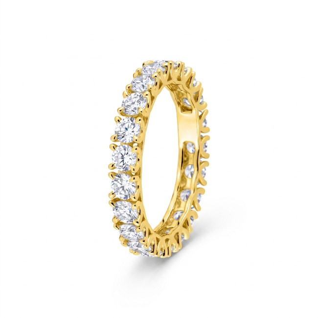 Mémoire Ring 375/9 K Gelbgold mit Lab Grown Diamanten - 9KLGDY50Y